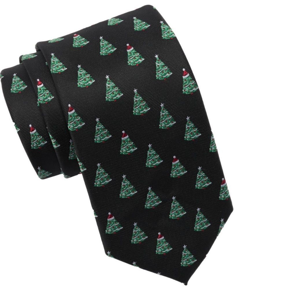 NORDSTROM Holiday Christmas Tree‎ Tie, Holiday Wear, One Size,  Green Red, NWT